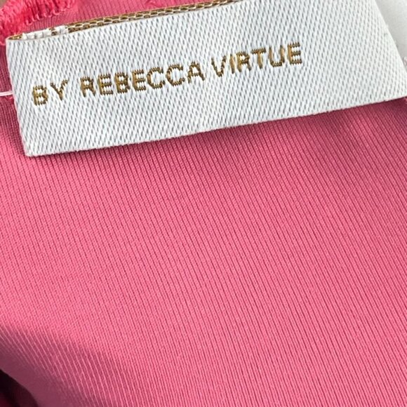 NWT Becca by Rebecca Virtue Over The Shoulder One Piece Swimsuit Size L Belt - Picture 10 of 12